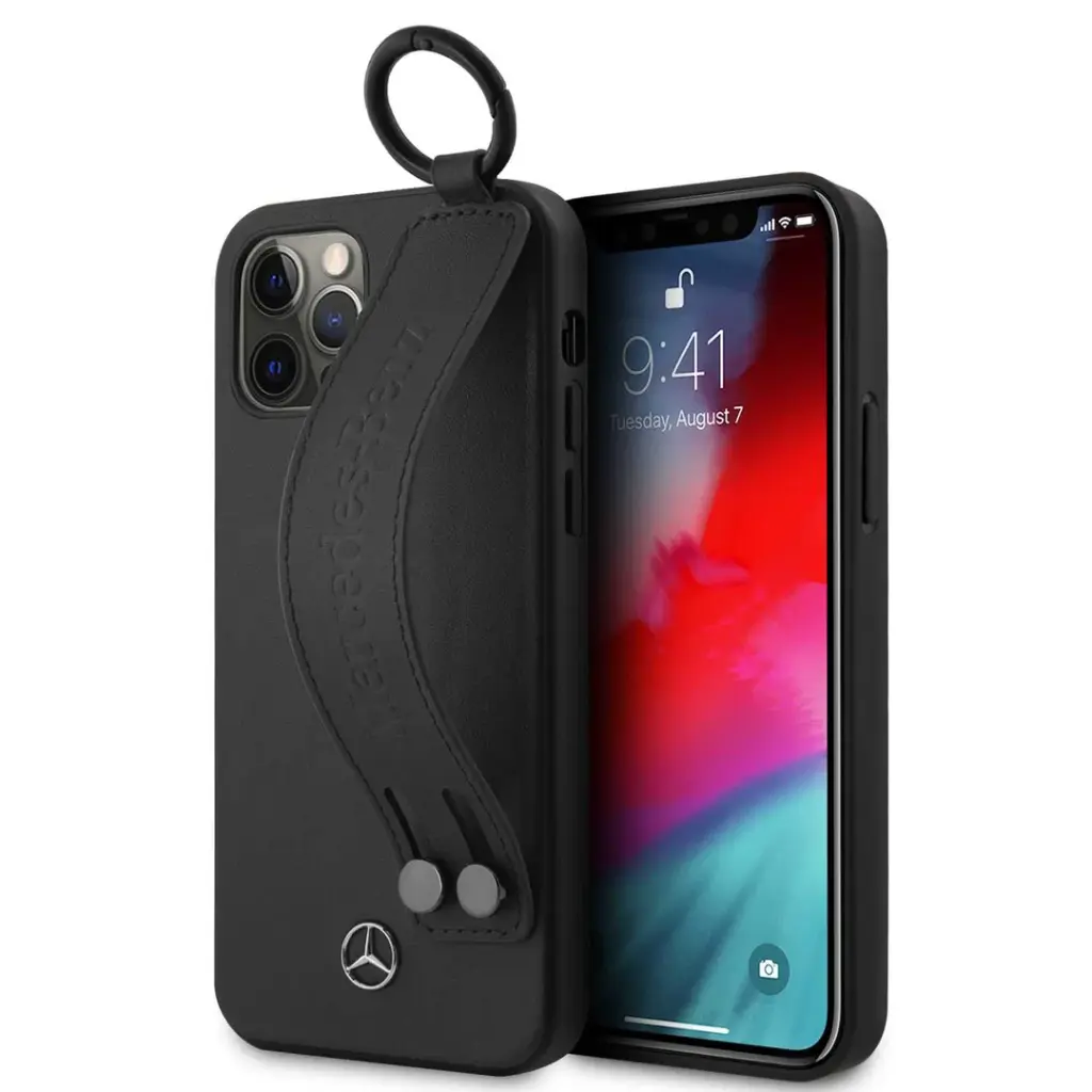 Mercedes-Benz-Leather-Case-Hand-Strap-for-iPhone-12-Mini-5.4-Black.webp