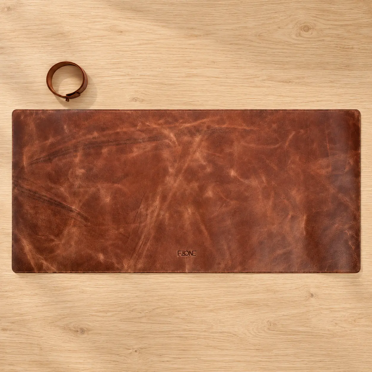 FZONE Leather Laptop Pad – Coffee | Lifestyle