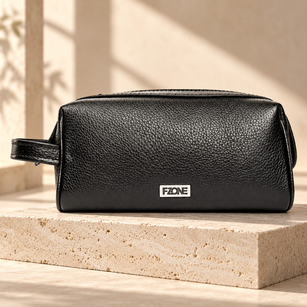 FZONE Leather Hand Bag – Dark Grey | Lifestyle