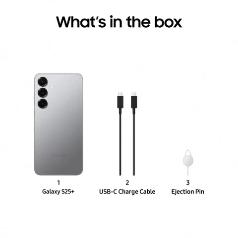 Samsung Galaxy S25 PLUS 5G 256GB - Silver Shadow