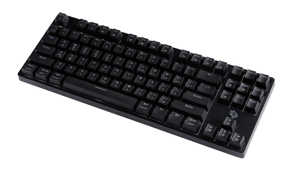 Porodo Gaming 3in1 Wireless Mechanical Keyboard TKL Gateron Switch - Black