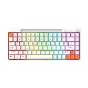 Porodo Gaming 84 Keys Mechanical Gaming Keyboard - White