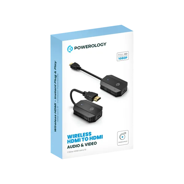 POWEROLOGY WIRELESS HDMI TO HDMI AUDIO &VIDEO