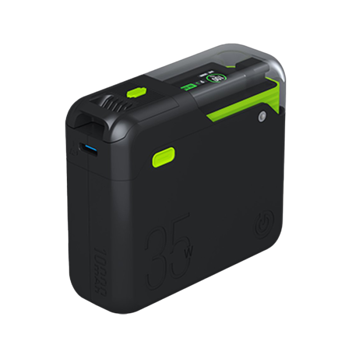 Goui Titan 35W Super Fast Power Bank 10000mAh Wireless Charging With USB A And Type C Ports 15W Qi Wireless Charging PD QC Compatible Digital Display |G-PB35FM-K| 