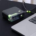 Goui Titan 35W Super Fast Power Bank 10000mAh Wireless Charging With USB A And Type C Ports 15W Qi Wireless Charging PD QC Compatible Digital Display |G-PB35FM-K| 