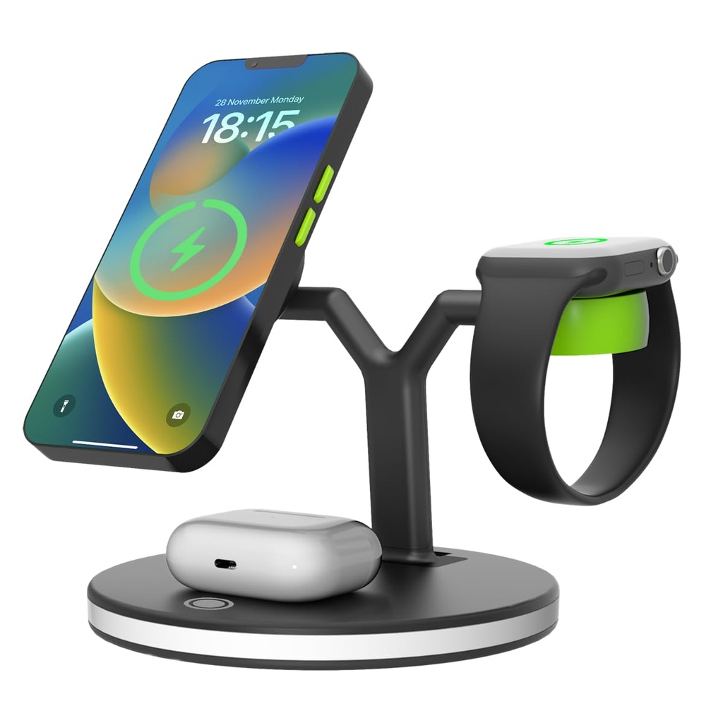 Gouii Dock-Y 3in1 Wireless Charger Black