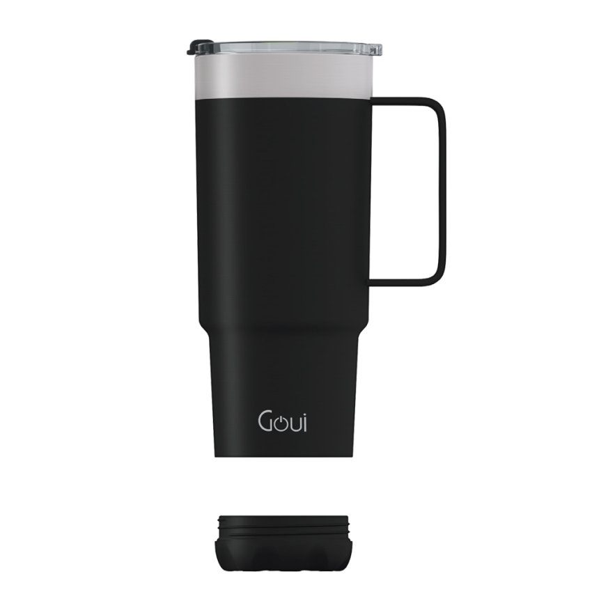 Goui Tumbler Stainless Steel Cup with Handle Blackt