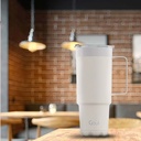 Goui Tumbler Stainless Steel Cup with Handle White