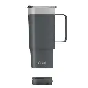 Goui Tumbler Stainless Steel Cup with Handle Gray