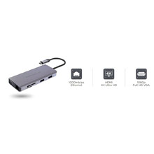 Powerology 11in1 USB-C Hub with VGA, Ethernet & HDMI