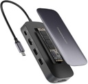 Powerology 256 GB USB-C Hub & SSD Drive All-in-one Connectivity & Storage PD 100W