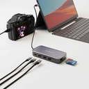 Powerology 256 GB USB-C Hub & SSD Drive All-in-one Connectivity & Storage PD 100W