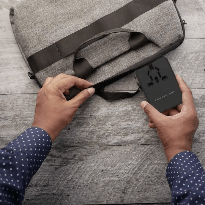 Powerology PD 45W Fast Charge + 2A USB Dual Output Universal Travel Adapter With 3 USB Ports