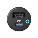Powerology 32W Dual Port USB Car Charger with USB-C to Lightning Cable