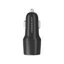 Powerology 32W Dual Port USB Car Charger with USB-C to Lightning Cable