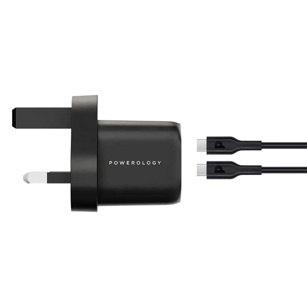 Powerology 33W GaN PD Charger - Black