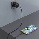 Powerology 35W Single Port Type-C GaN Charger with UK Plug - Black