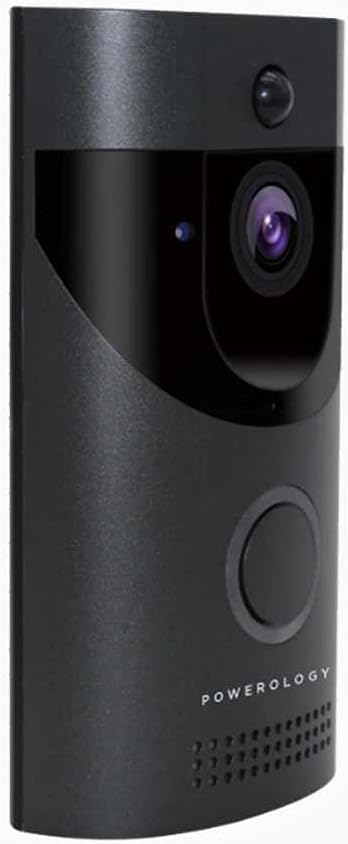 Powerology Smart Video Doorbell with Night Vision and Motion Sensor