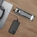 Powerology Crystalline Series Power Bank 24000mAh PD 100W – Dark Gray/Blue