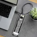 Powerology Crystalline Series Power Bank 24000mAh PD 100W – Dark Gray/Blue