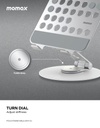 Momax Fold Stand Mila Rotatable Tablet Stand Silver