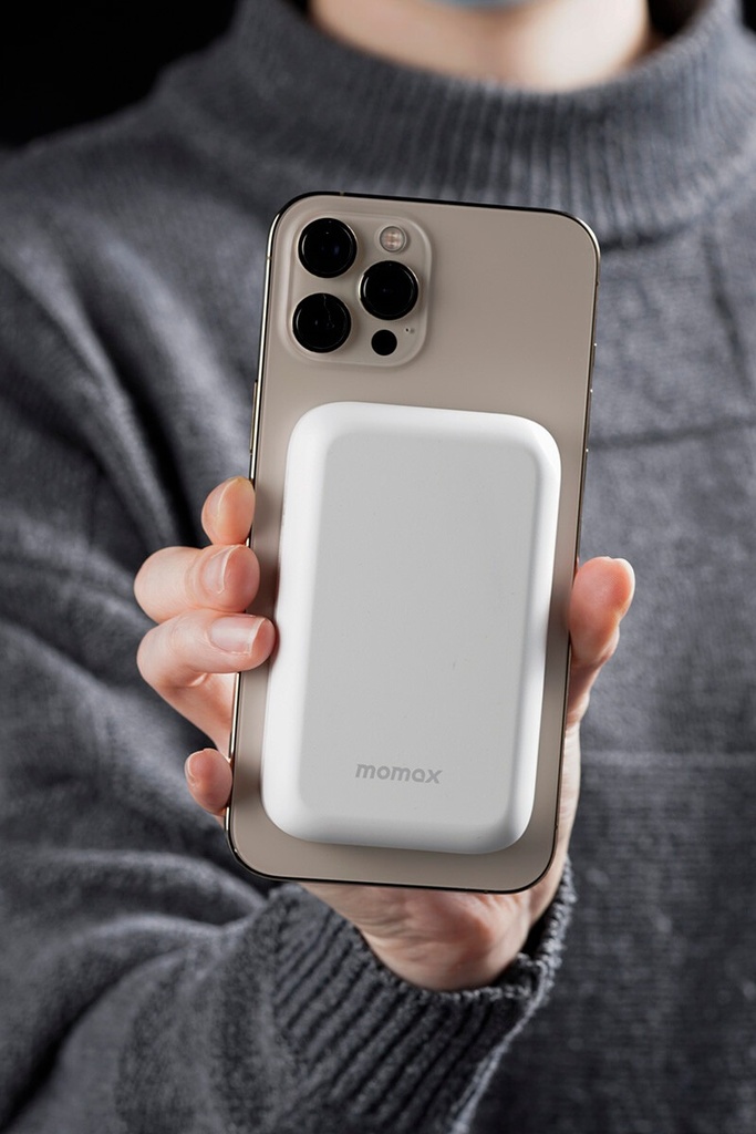Momax Q.MAG Power Magnetic Wireless Battery 5000mAh White