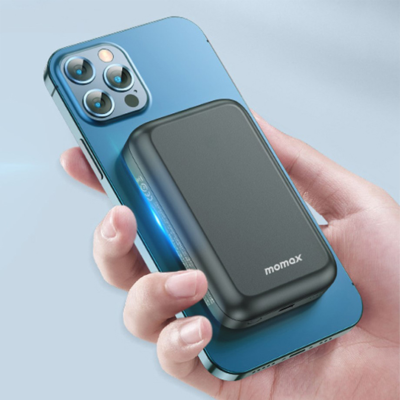 Momax Q.Mag Power Magnetic Wireless Battery 5000mAh Black