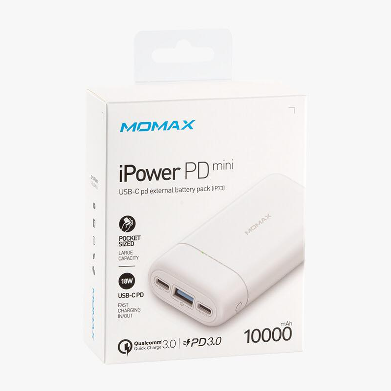 Momax-Ipower Pd Mini Power Bank 10000mAh White