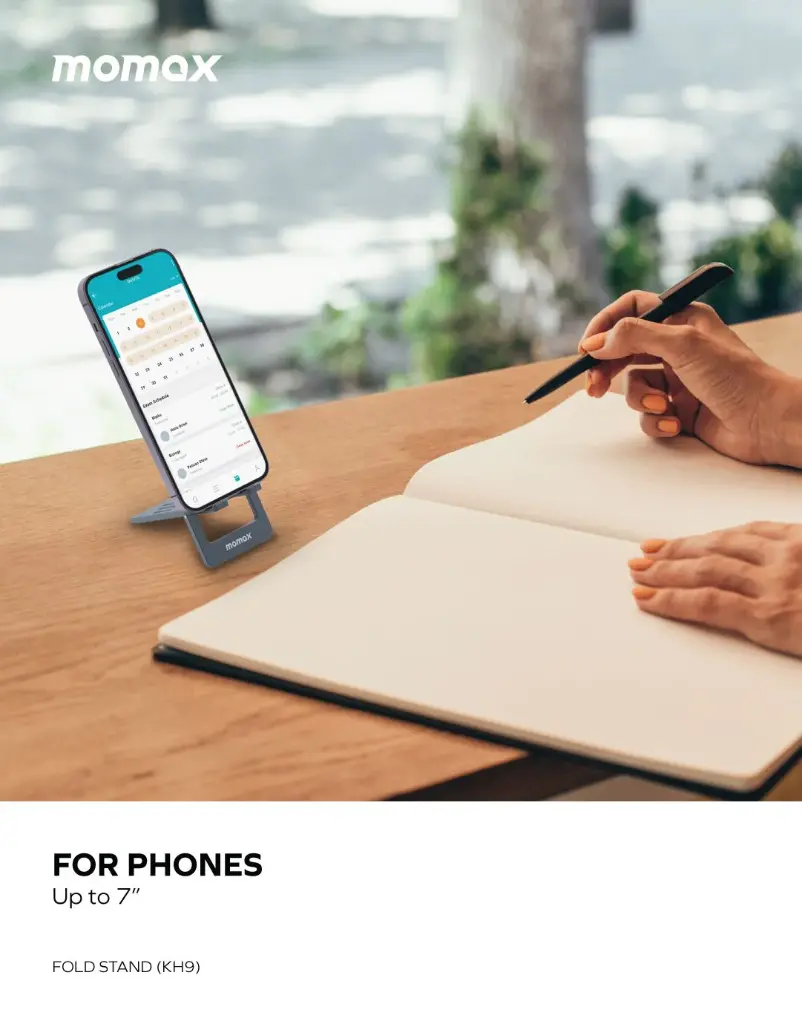 Momax Fold Stand Handy Phone Stand Grey