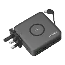 Momax Q.Power Plug Wireless Portable Pd Charger & Power Bank 6700mah Black