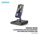 Momax Q.conference Mini 10W Speakerphone With Wireless Charging-Black
