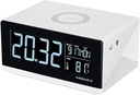 Momax 2-in-1 Q.Clock Digital Alarm Clock with Wireless Charging Dock QI Charger Station
