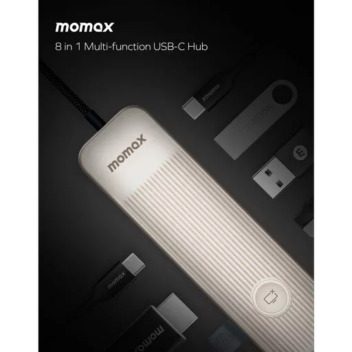 Momax Onelink 8in1 Multi-Function Usb-C Hub
