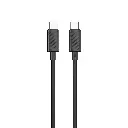 Porodo Blue Dual Port 30W Car Charger with C to C Cable - Black