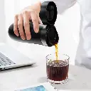 LePresso Insulated Mug with French Press - Black