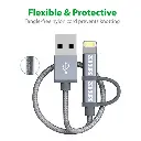 Zendure - 2in1 Micro USB Cable With Lightning Adapter