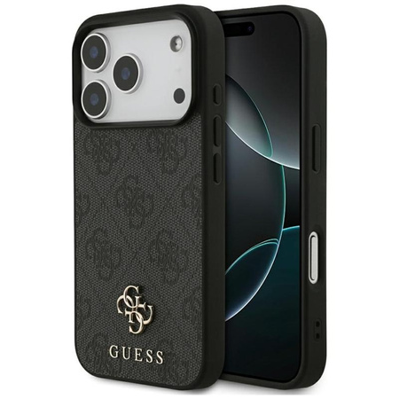 Guess 4G Small Classic Logo MagSafe case for iPhone 17 Pro Black