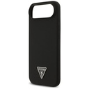 iPhone 17 Air Guess Silicone Triangle Logo Case with MagSafe - Black