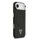 Apple iPhone 17 Air Case Guess Original M-safe PU Leather Metal Camera Frame Triangle Logo Cover