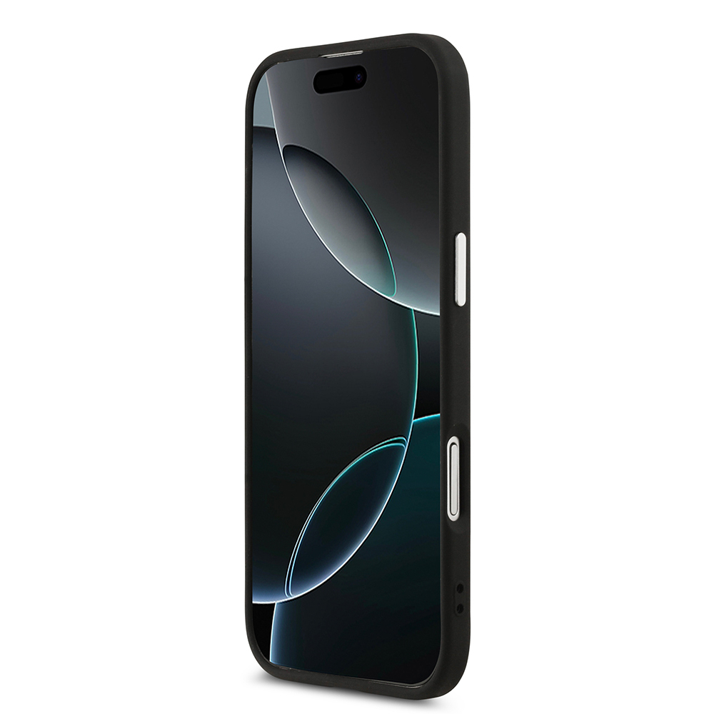 Apple iPhone 17 Air Case Guess Original M-safe PU Leather Metal Camera Frame Triangle Logo Cover