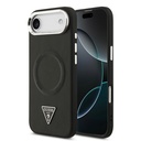 Apple iPhone 17 Air Case Guess Original M-safe PU Leather Metal Camera Frame Triangle Logo Cover
