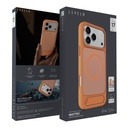 LEVELO MATTEO IPHONE 17 PRO HYBRID KICKSTAND CASE ORANGE