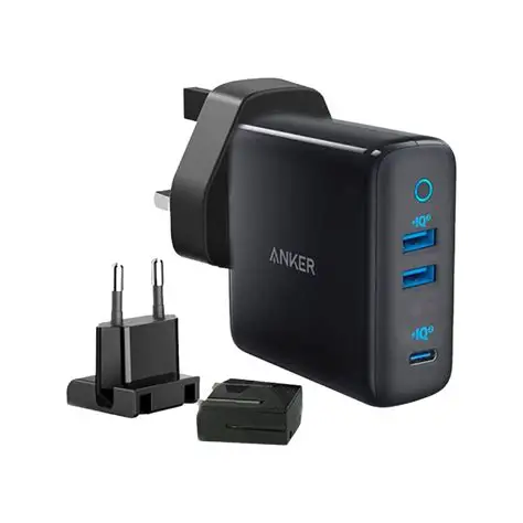 Anker PowerPort III 3-Port 65W Charger with US/UK/EU