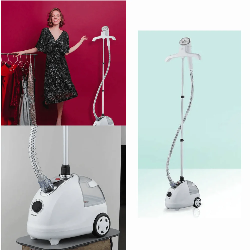 Green Lion Portable Household Garment Steamer 5 Functional 2000W 1.8L - White