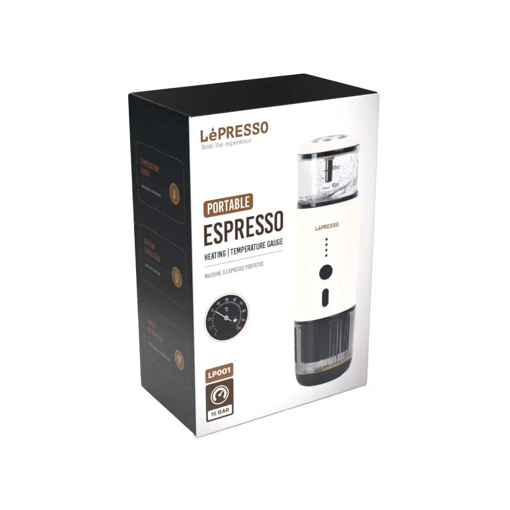 LePresso Portable Espresso Machine compatible with both coffee powder and Nespresso pods