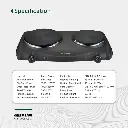 Green Lion Electric Stove Double Hot Plate - Black