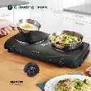 Green Lion Electric Stove Double Hot Plate - Black