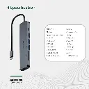 Green Lion 7-in-1 USB-C Hub - Gray
