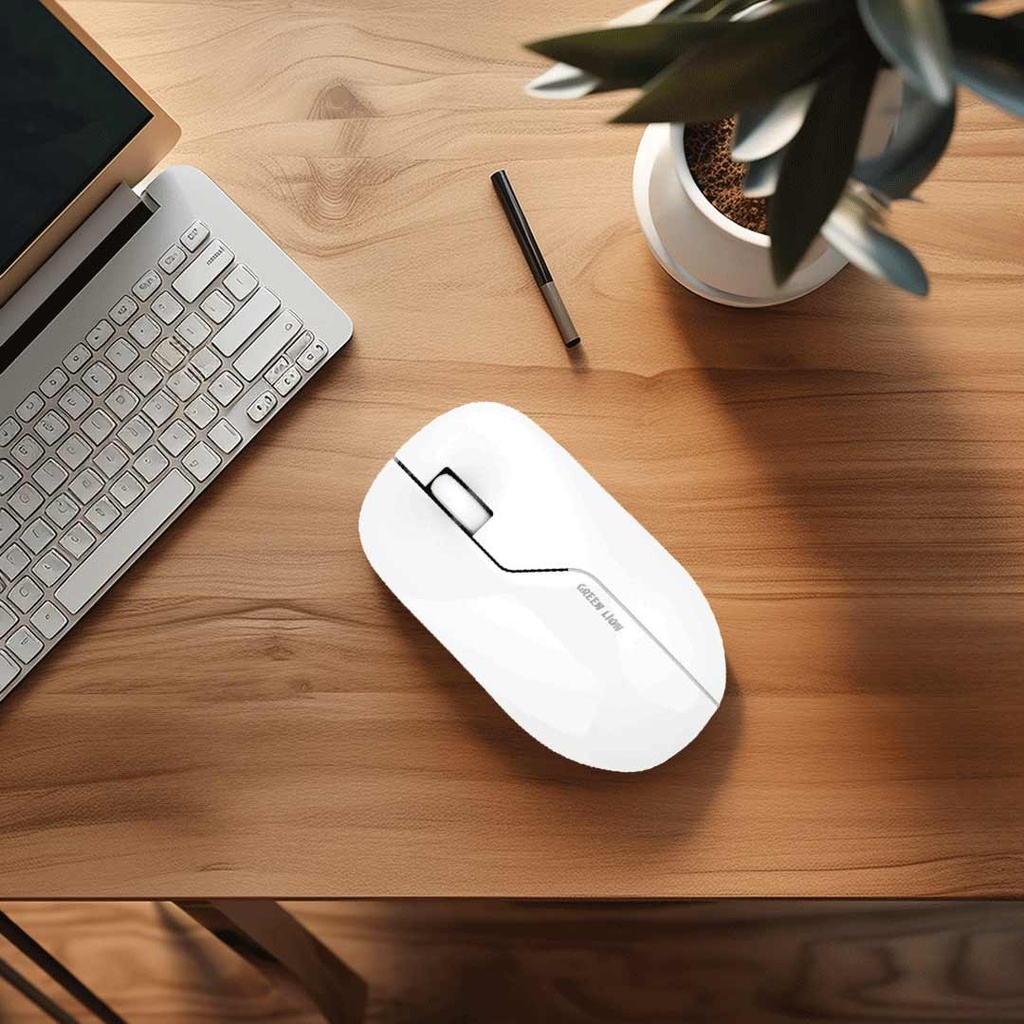 Green Lion G730 Wireless Mouse - White