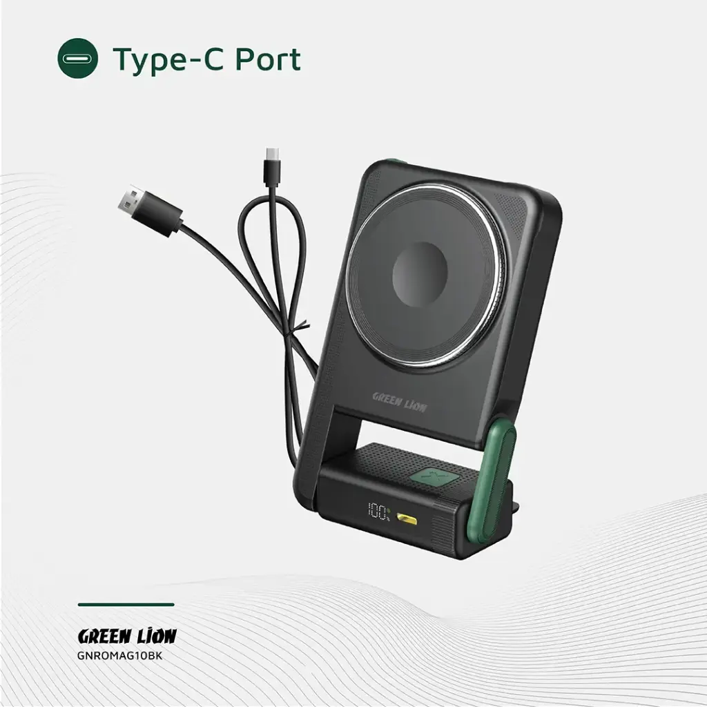 Green Lion Rotex MagSafe 10000mAh Power Bank - Black